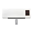 thumbnail image 1 of Calentador de pared pequeño, calentador eléctrico para espacios, temperatura ajustable, cómodo, espacio de calentamiento rápido de 2000W para oficina Blanco sólido, 1 of 9