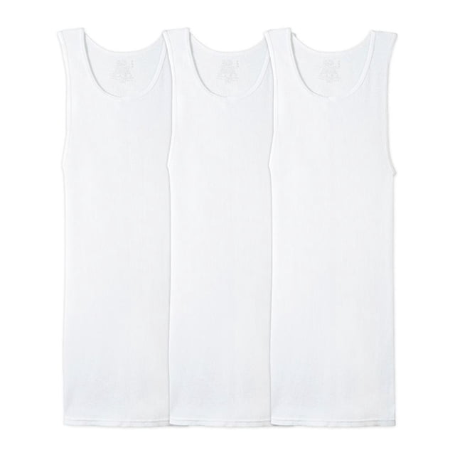Camiseta Fruit of the Loom Premium Collection Talla M 5 Piezas Cuello V Blanca
