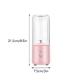 thumbnail image 3 of Portable Juicer Cup | USB Rechargeable Blender | 500ml Personal Mixer | Stainless Steel Blades | Easy Clean | Lightweight Travel Bottle | Smoothies Protein Shakes | Safe Lock | 3.7V | 1 Pack, 3 of 5