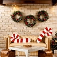 thumbnail image 4 of Cojín navideño con forma de bastón de caramelo | Cojín decorativo rojo y blanco con forma de menta | Cojín decorativo de felpa suave para sala de estar, dormitorio y oficina, 4 of 4