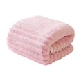 thumbnail image 2 of CaiYueKe Coral Fleece Striped Bath Towel 140x70cm Thick Soft Absorbent Quick Dry Lightweight for Couples Home Bathroom Gym Pool Beach Travel Hotel Spa Wrap Premium Polyester Fabric, 2 of 7