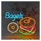thumbnail image 1 of Letrero De Neón "Bagels" Con Luz USB, Decoración De Pared Para Tiendas, Mercados, Centros Comerciales, Supermercados, Lámparas Decorativas 40cm30cm, 1 of 5
