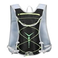 thumbnail image 3 of Mochila de hidratación con vejiga de 2L - Mochila ligera para ciclismo y senderismo para correr, acampar - Malla transpirable, tiras reflectantes (azul), 3 of 8
