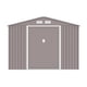 thumbnail image 2 of Cobertizo de Exterior para Jardín y Patio, Bodega de Almacenamiento de Acero Galvanizado, 277 x 195 x 203 cm, Midtown Concept Ultra, Gris, 2 of 5