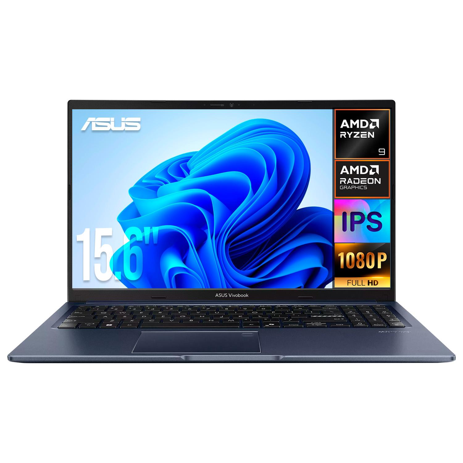 Laptop ASUS Vivobook 15 M1502 AMD Ryzen 9 7940HS NPU 24GB DDR5 512GB SSD Pantalla 15.6" IPS FHD Teclado Español Windows 11