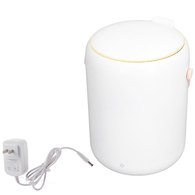 Mini Lavadora Portátil Lavadora De Ropa Interior Inteligente Capacidad De 3 L Enchufe Estadounidense 100-240 V Blanco