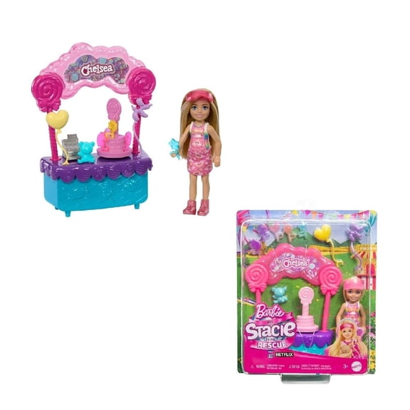 Set de Juego Barbie Stacie al Rescate Chelsea Estación de Dulces