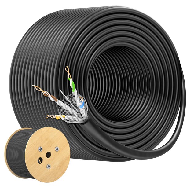 Cable Matters Cable Ethernet Cat 6A blindado de 152 m negro | Bodega ...