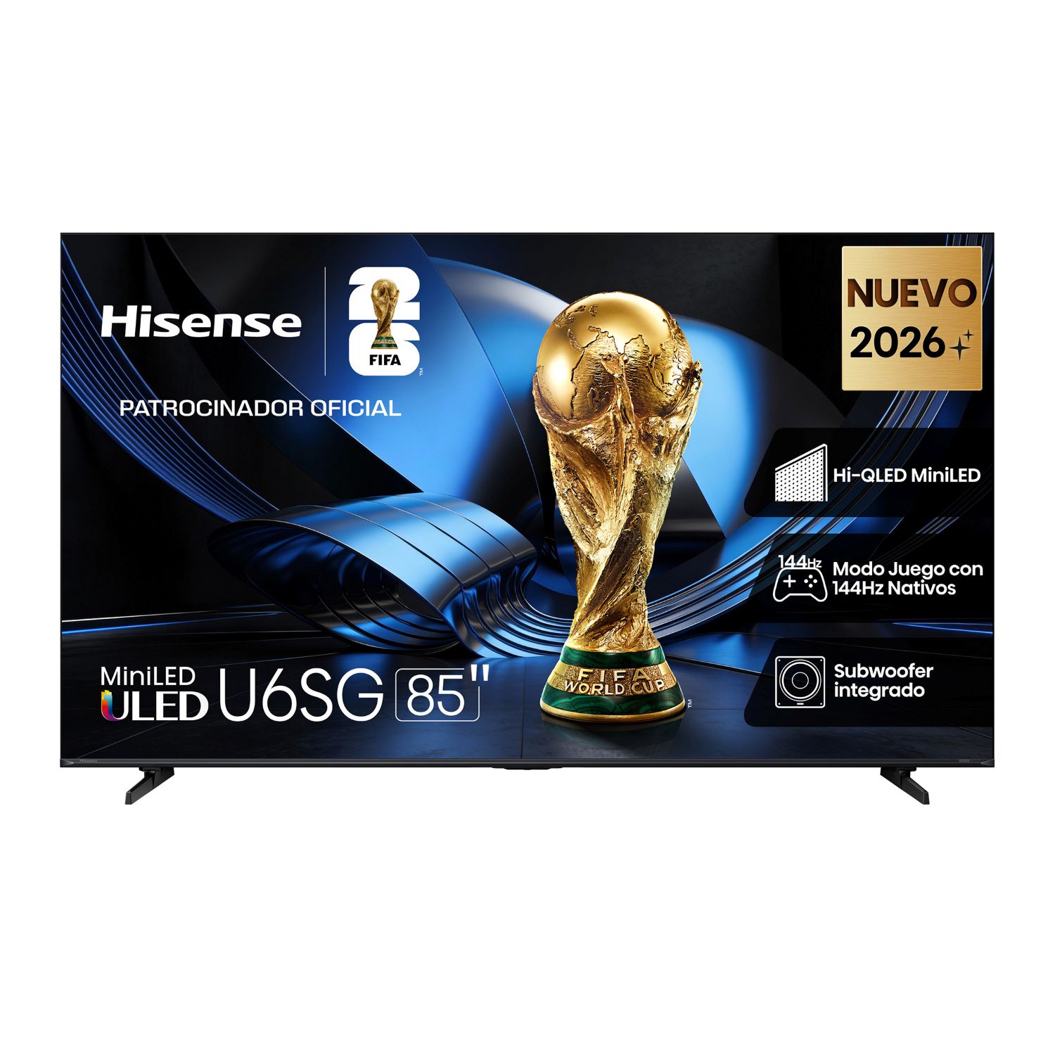 TV Pantalla Hisense de 85 pulgadas Hi-QLED - MINILED 85U6SG Google TV