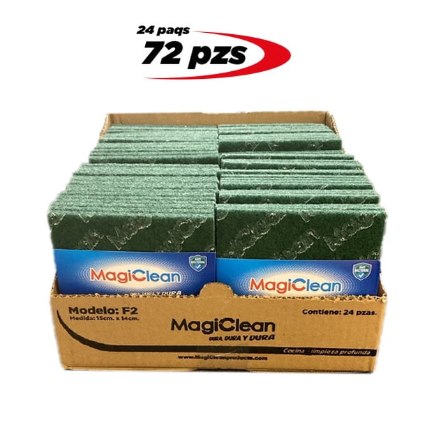 Fibra Verde Lava Trastes Mediana 72 Pza