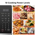 thumbnail image 4 of Horno microondas BLACK+DECKER 5 en 1, 0.9 pies cúbicos, 900 W, acero inoxidable, 4 of 7