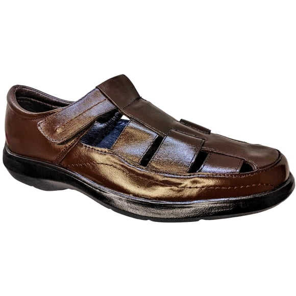 Sandalia En Piel Borrego Para Hombre Huarache Comfort Casual Color Cafe MD07