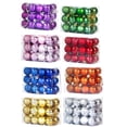 thumbnail image 4 of Xihbxyly Bolas de Navidad para Árbol, Adornos Colgantes Galvanizados, Bolas de Plástico con Purpurina, Juego de 24 Piezas, Diseño Irrompible, Decoración Navideña Multiusos, Hogar, Fiesta, Boda, 3 Cm, 4 of 4
