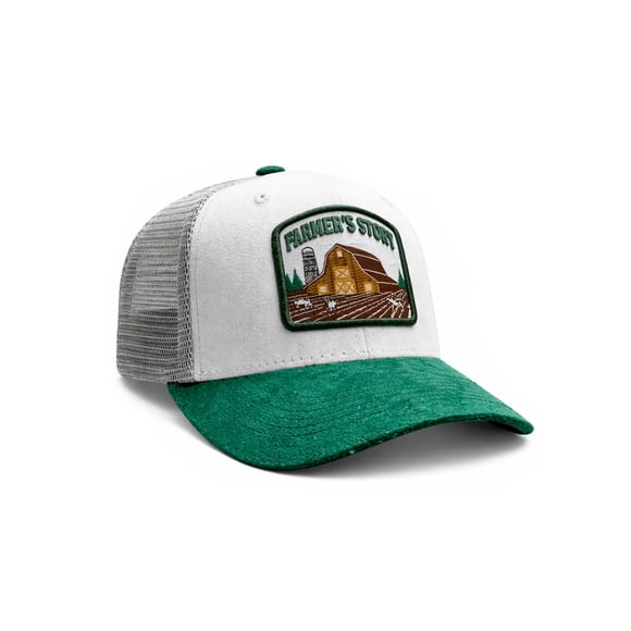 Knite Gorra para Hombre Rustic Barn Verde Trucker Farmer Story Vintage