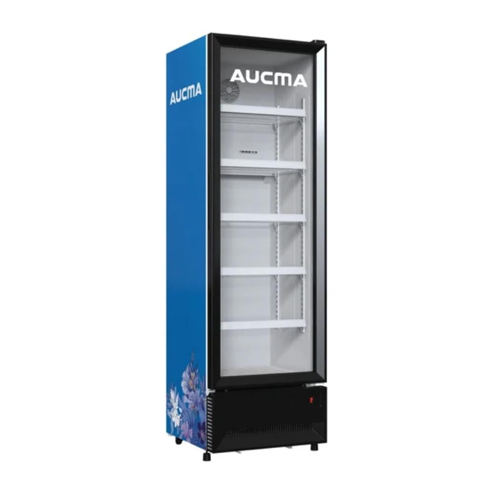Refrigerador Comercial 09 Pies Puerta de cristal doble capa Iluminación LED ACMUS450S5E Aucma