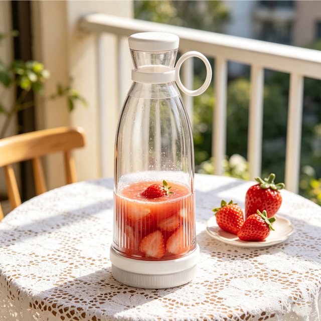 Vaso batidor portátil | Mini batidora recargable para batidos de frutas | Botella mezcladora inalámbrica USB-C para bebidas proteicas y papillas