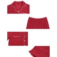 thumbnail image 5 of Conjunto de pijamas familiares de Navidad a juego con botones y mangas largas con pantalones S rojos ["Niños y Niñas"], 5 of 5