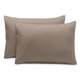 thumbnail image 1 of Juego de fundas de almohada Bare Home 1800 estándar gris topo 2 unidades, 1 of 6