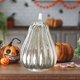 thumbnail image 5 of Decoración de calabazas de cristal para el hogar, accesorios de linternas LED para otoño, Acción de Gracias y Plata 2, 5 of 8