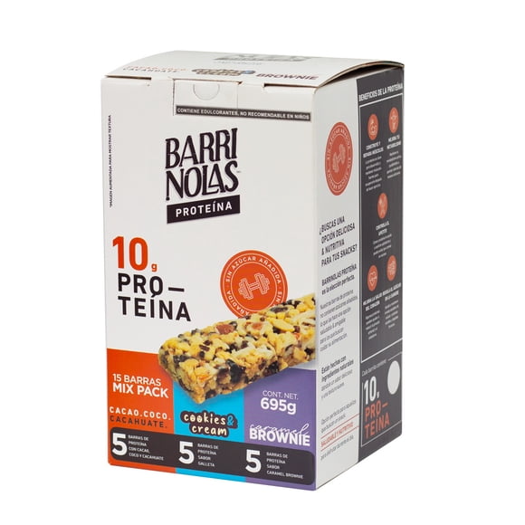 Barrinolas Proteína Mix Pack 15pz 10g Proteína