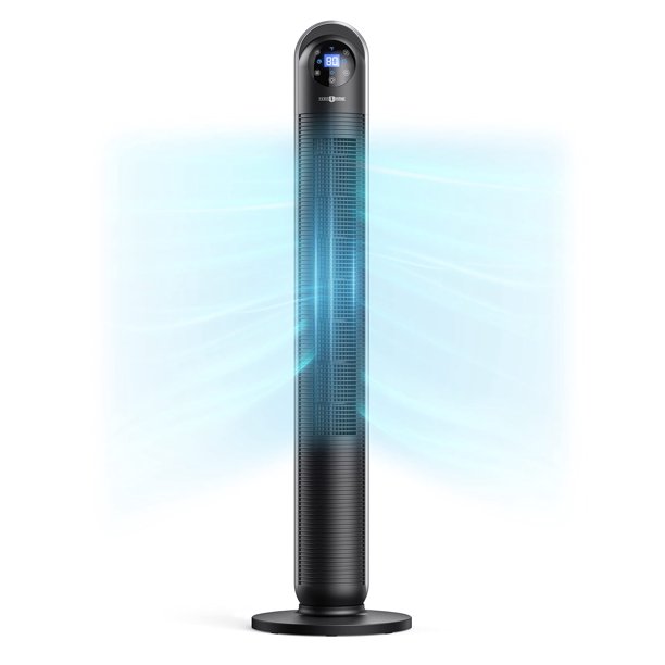 Ventilador de torre PARIS RHÔNE de 44 pulgadas oscilante con control remoto de 12 velocidades