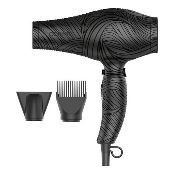 Secadora De Cabello Conair Iones Cerámica Voluminizador Pelo Color Negro