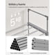 thumbnail image 4 of SONGMICS Zapatero de Metal de 10 Niveles, diseño Personalizable, Ahorro de Espacio y Estante versátil, para Sala de Estar, Dormitorio, 17.7 x 11.8 x 68.5 Pulgadas, Gris, 4 of 5
