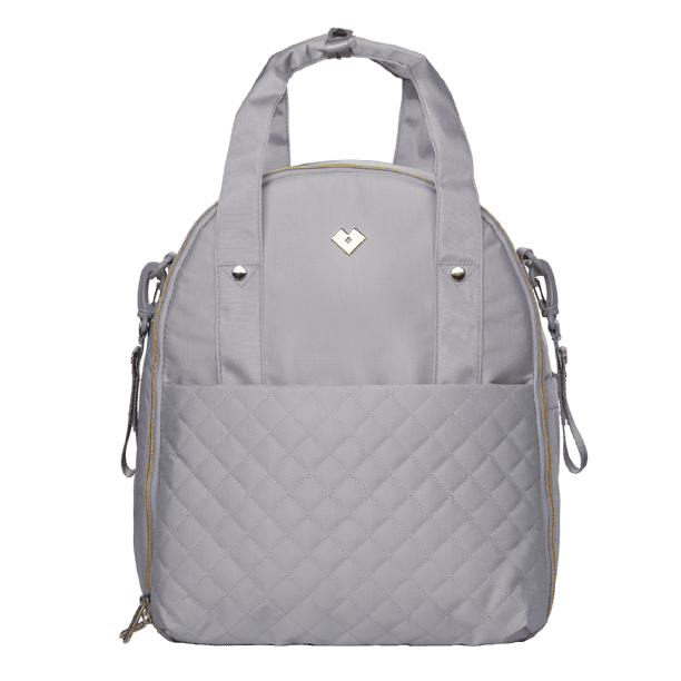 Pañalera Mochila de Bebé Moderna LuckyLy Modelo Evie gris UNITALLA