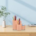 thumbnail image 4 of Small Multifunctional Organizer Desk Caddy Home Office Accessory Tray School Art Supply Holders Pen Pencil Brush Compartment Bathroom Countertop Storage, 4 of 9