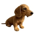 thumbnail image 1 of Muñeco de peluche de perro salchicha adorable y realista para abrazar, regalo decorativo para niños y adultos. marrón, 1 of 8