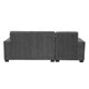 thumbnail image 4 of Sofá Love Chaise Izquierdo en L Eros 3 Plazas Gris Carbón para Sala, 4 of 8