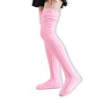 thumbnail image 1 of Medias de punto Color sólido Keen Socks High High Socks Women Leg Weavers Zapatos Accesorios Lindo otoño Halloween Medias rosa 1 par, 1 of 7