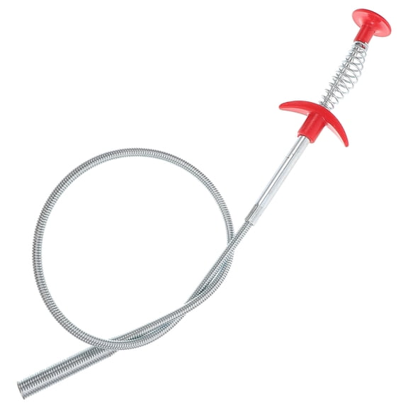 Luxshiny Herramienta Para Destapar Tuberías Con Garra Flexible Metálica Para Uso En Baños Y Color Plata