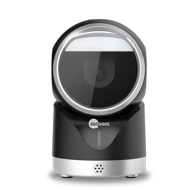 BAOSHARE Escáner de código de Barras de Escritorio 1D 2D QR, Lector de código de Barras USB automáti