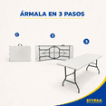 thumbnail image 4 of Mesa plegable de Plástico Styrka Tipo Portafolio 1.80x70 3p, 4 of 7