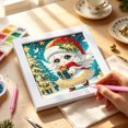 thumbnail image 3 of Amzcrzy Juguetes Para Niñas,Juguetes Educativos,Juguetes Stem,Kit De Navidad Con Marco 5D Redondo Con Taladro Completo,Cuadro De Arte De Diamantes,Adornos Navideños Festivos,Decoración De Pared,Regalo, 3 of 6