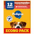 thumbnail image 2 of Alimento húmedo para perro Pedigree Razas Pequeñas sabor res 12 pack, 2 of 6