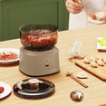 thumbnail image 4 of Mini procesador de alimentos Garlic Chopper 350ML | Molinillo de verduras inalámbrico USB recargable | Picadora eléctrica portátil de especias para carne | Fácil de limpiar sin BPA, compacto para, 4 of 8