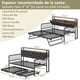 thumbnail image 2 of Wumubs Sofá Cama con Nido y Cabecera con Almacenamiento, Convertible de Individual a King Size,Tapizado con Estación de Carga y Luces LED, Ideal para Sala o Dormitorio, 196 x 112.5 x 107 cm (Negro), 2 of 8