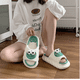 thumbnail image 4 of Pantuflas Casa Lindas Y Suaves Frog  verde/blanco 38-39(Fit 37-38), 4 of 5