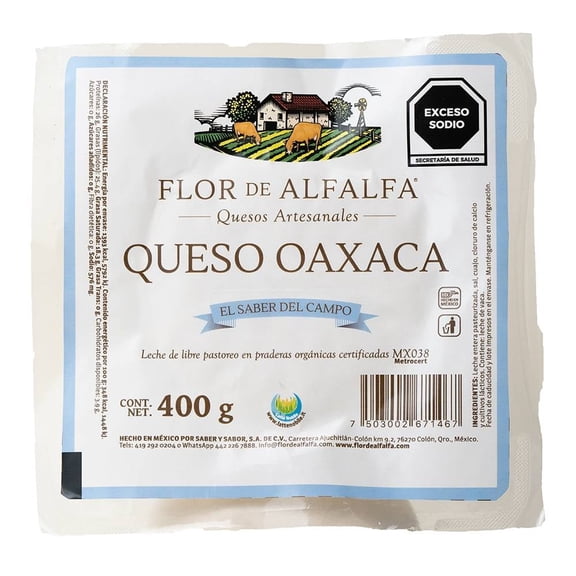Queso Oaxaca Flor de Alfalfa 400 g