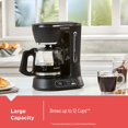 thumbnail image 3 of Cafetera digital BLACK+DECKER Split Brew de 12 tazas, CM0122, café helado o caliente, programable, toque rápido, mantenimiento caliente de 4 horas, 3 of 5