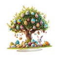 thumbnail image 3 of Adorno de Escritorio de Huevos de Pascua, Decoración de Pascua, Patrón de 2D para Estante de Dormitorio, 3 of 8