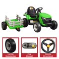 thumbnail image 4 of Tractor Montable Eléctrico JOYKOO para Niños Control Remoto Luz LED 12V Verde, 4 of 8