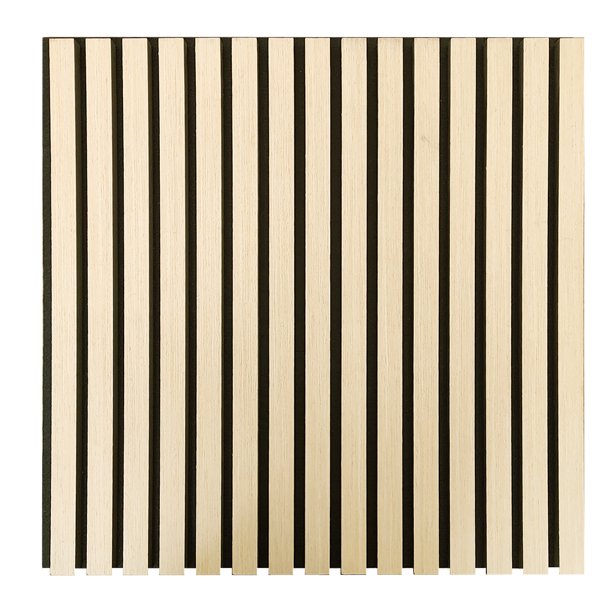 Lambrin Acústico Panel decorativo Eucalipto Para Muro Tipo Madera 60x60cm 4pz
