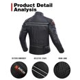 thumbnail image 4 of Chaqueta de Moto BORLENI con Protección CE Certificada, 4 of 6