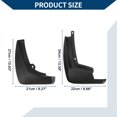 thumbnail image 3 of Guardabarros de barro únicos con accesorios de montaje para Renault Kadjar 2016-2020, guardabarros delanteros y traseros, 1 conjunto, 3 of 6