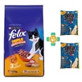 thumbnail image 1 of Alimento Para Gato Felix Triple Delicious  de 10 kg + Arena Alfa Cat de 12 Kg, 1 of 4