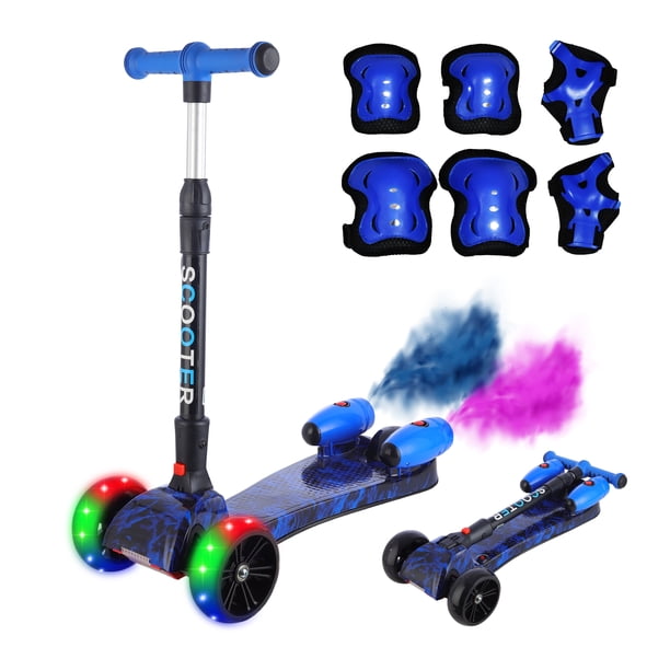 Kinene | Scooter 3 Ruedas para Niños de 3 a 8 Años – Música, Bluetooth, Humo y Luces LED – Modelo KN-819