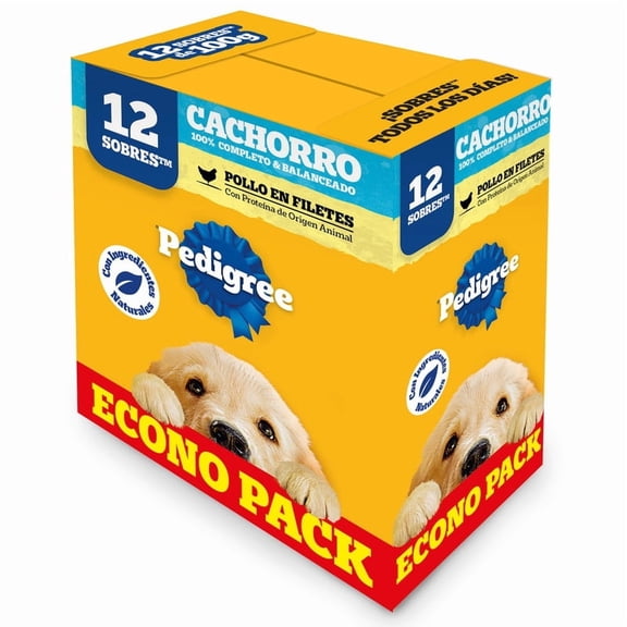 Alimento húmedo para perro Pedigree Cachorro sabor pollo 12 pack